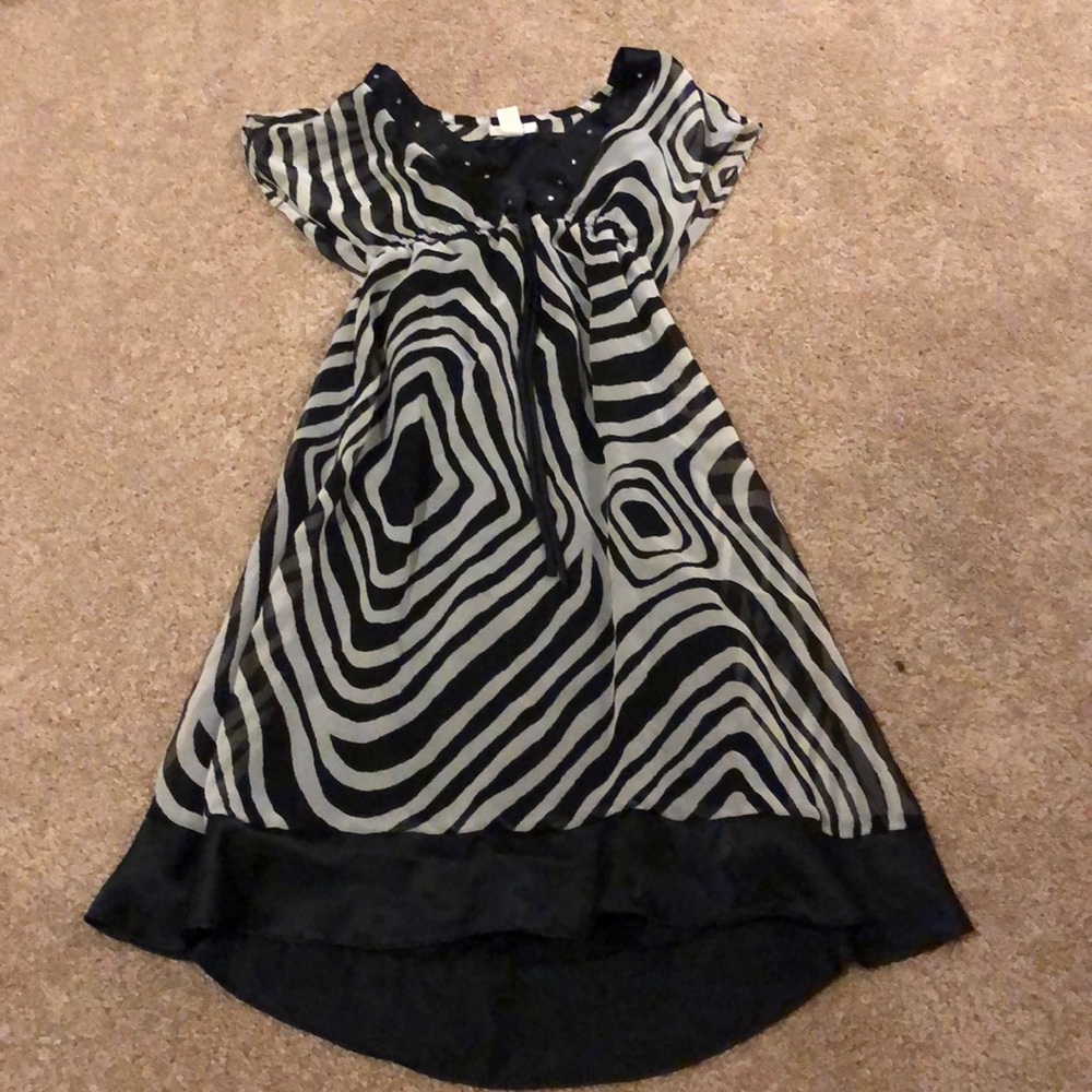 Kid’s sundress zebra stripe